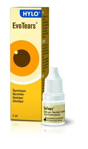 EvoTears lipidipuutokseen 3 ml - tuote kuivalle silmälle, sisältää 3 ml