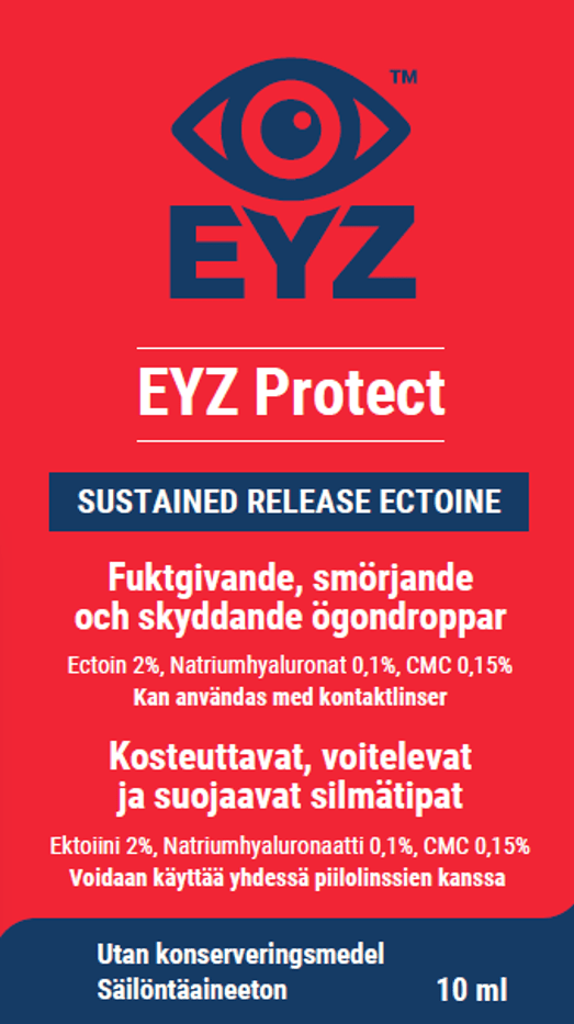 EYZ Protect silmätipat pullo 10 ml - tuote, joka tarjoaa suojaa silmille ja auttaa ylläpitämään terveyttä ja hyvinvointia