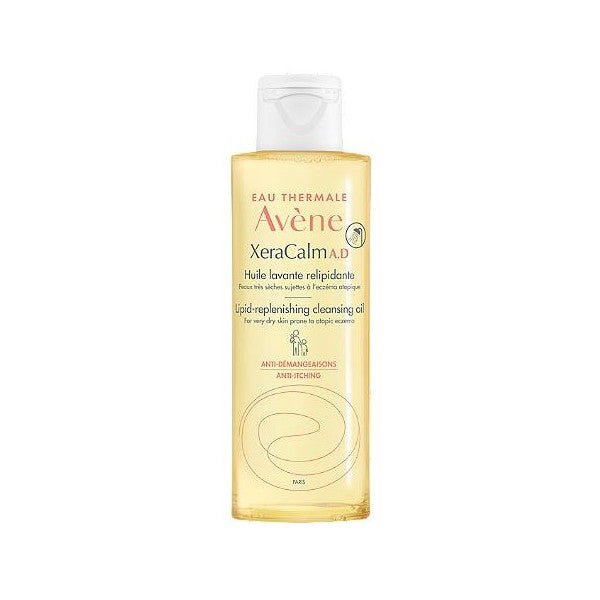 Kaupanpäällinen Avène Xeracalm AD Pesuöljy 100 ml - tuote, joka tarjoaa rauhoittavaa pesua ja kosteutta iholle
