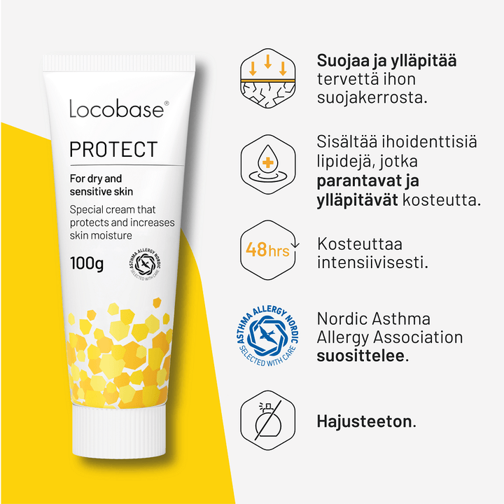 Hoito voide kuivalle iholle, joka tarvitsee erityistä suojaa