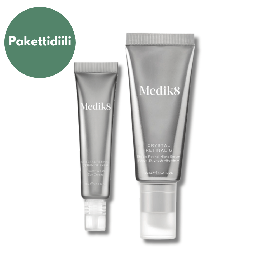 Medik8 Crystal Retinal 6 Duo - tehokas anti-aging ihonhoitosetti retinolin ja vitamiinien avulla