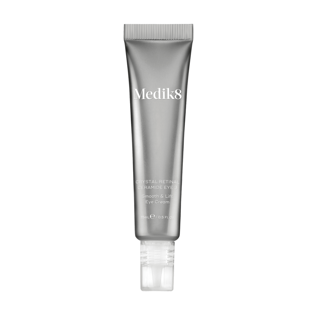 Medik8 Crystal Retinal Ceramide Eye 3 - Silmänympärysvoide, joka sisältää retinaldehydiä ja ceramideja, kosteuttaa ja auttaa silottamaan ihoa