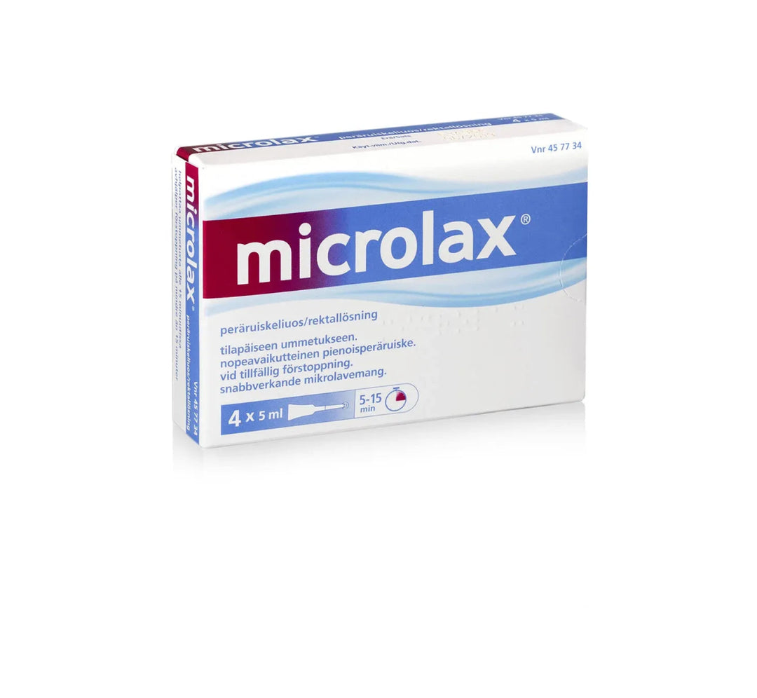 Microlax - Peräruiskeliuos ummetukseen - Apteekki 360 Helsinki - Verkkoapteekki