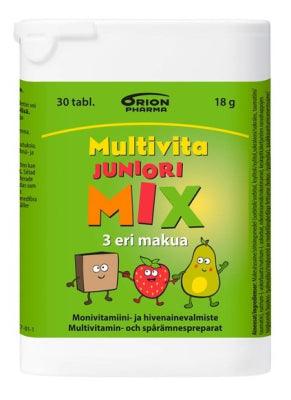Multivita Juniori Mix Monivitamiini - monivitamiinivalmiste lapsille, joka sisältää useita eri vitamiineja ja hivenaineita