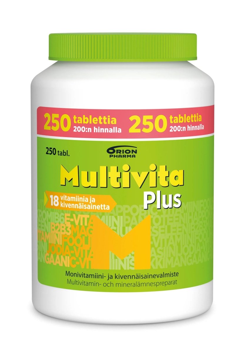 Multivita Plus Monivitamiini - Apteekki 360 Helsinki - Verkkoapteekki
