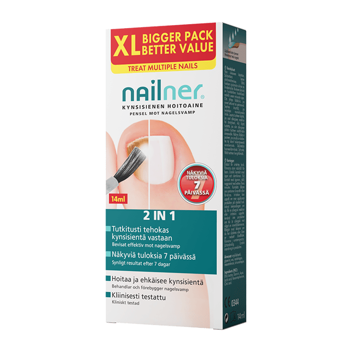 Nailner Kynsisienen Hoitoaine 2in1 XL 14 ml - tehokas sienilääke kynsille