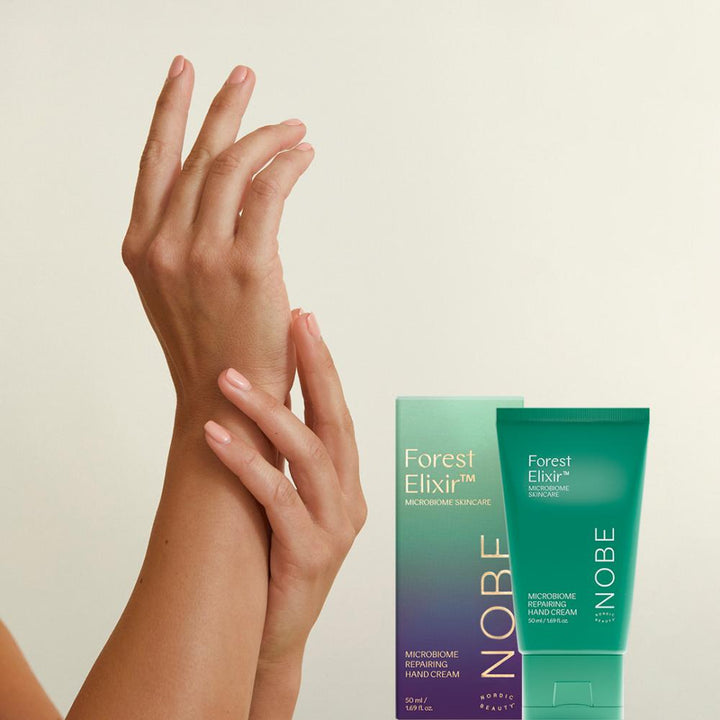 Nobe Forest Elixir Microbiome Repairing Hand Cream 50 ml for dry, cracked hands with natural ingredients