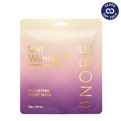 Nobe Oat Wonder kosteuttava kangasnaamio 23g 1 kpl - luonnollinen ja ravitseva kasvonaamio kaurauutteella