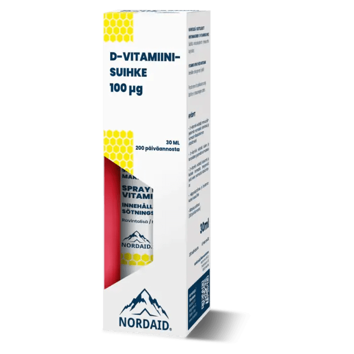 Nordaid D-vitamiinisuihke 100 µg - Apteekki 360 Helsinki - Verkkoapteekki