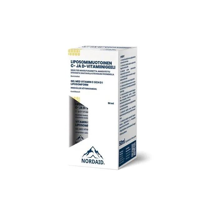 Nordaid Liposomaalinen C+D-vitamiinigeeli - Apteekki 360 Helsinki - Verkkoapteekki