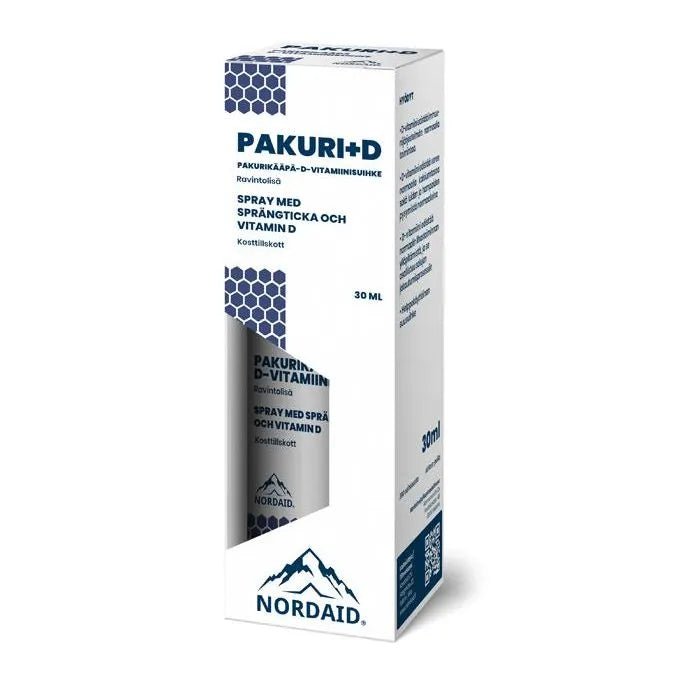 Nordaid Pakuri+D-vitamiinisuihke - Apteekki 360 Helsinki - Verkkoapteekki