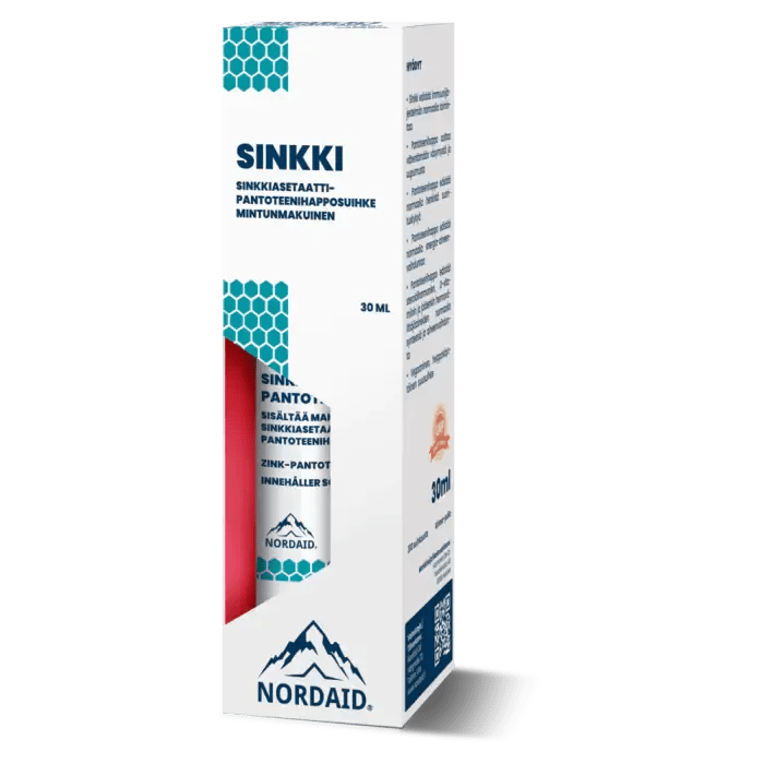 Nordaid Sinkkiasetaatti-Pantoteenihappo - Apteekki 360 Helsinki - Verkkoapteekki