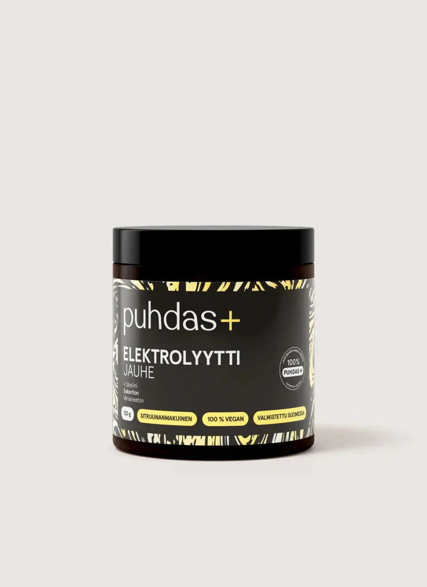 Puhdas+ Elektrolyyttijauhe Sitruuna 120 g - Apteekki 360 Helsinki - Verkkoapteekki