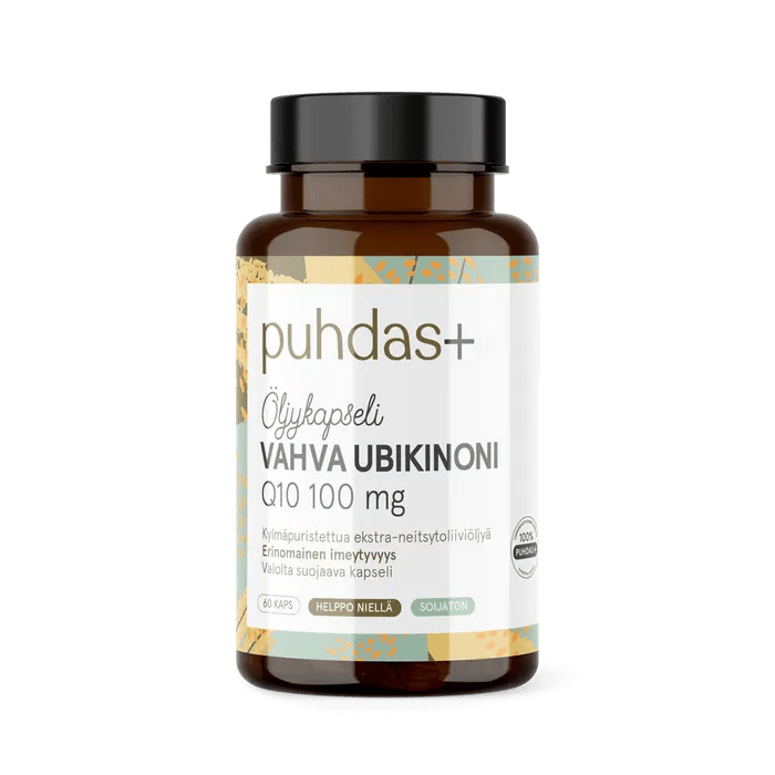 Puhdas+ Ubikinoni Q10 100Mg Oliiviöljy - Apteekki 360 Helsinki - Verkkoapteekki