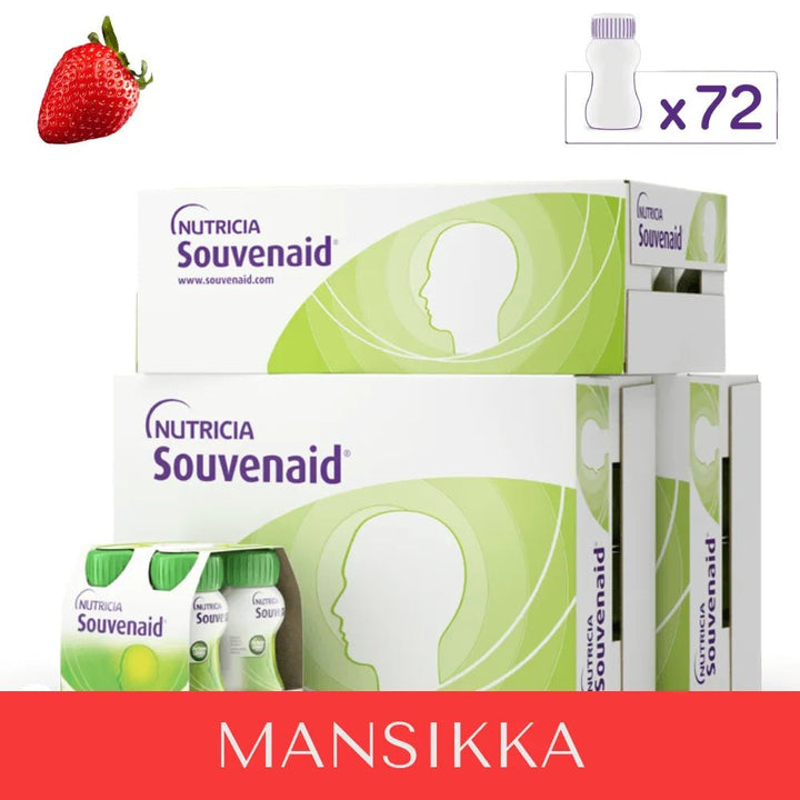 Souvenaid Mansikka 72 x 125 ml - Apteekki 360 Helsinki - Verkkoapteekki