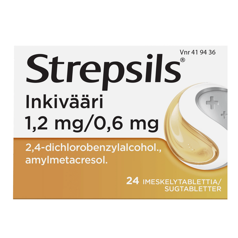 Strepsils Inkivääri 0,6 Mg/1,2 Mg Imeskelytabl - Apteekki 360 Helsinki - Verkkoapteekki