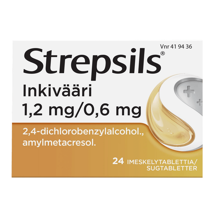 Strepsils Inkivääri 0,6 Mg/1,2 Mg Imeskelytabl - Apteekki 360 Helsinki - Verkkoapteekki