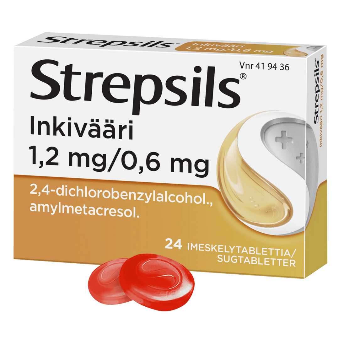 Strepsils Inkivääri 0,6 Mg/1,2 Mg Imeskelytabl - Apteekki 360 Helsinki - Verkkoapteekki