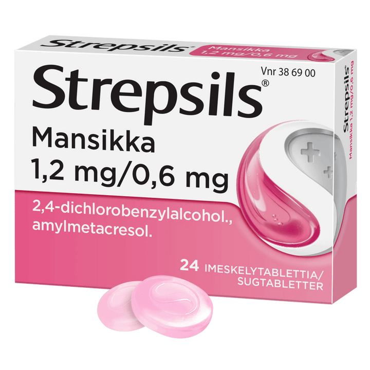 Strepsils Mansikka 0,6 Mg/1,2 Mg Imeskelytabl - Apteekki 360 Helsinki - Verkkoapteekki