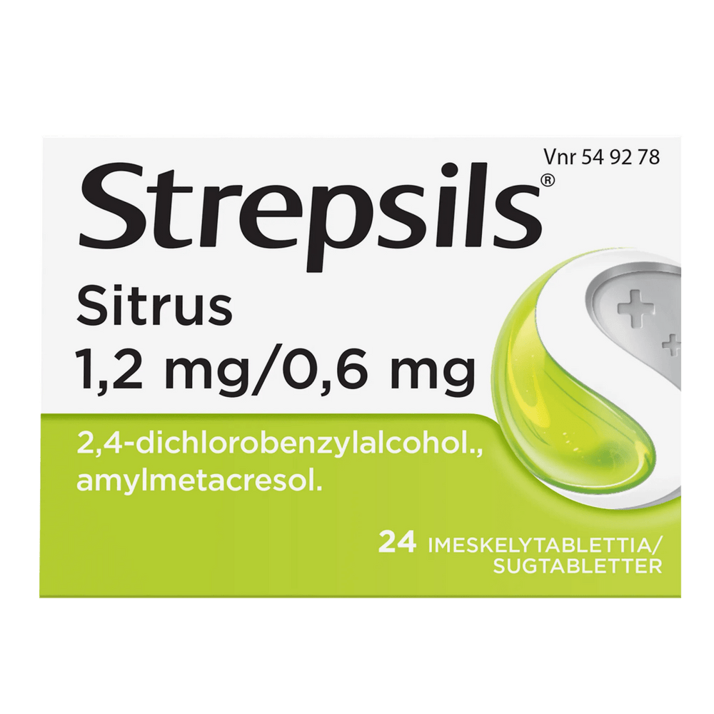 Strepsils Sitrus 0,6 Mg/1,2 Mg Imeskelytabl - Apteekki 360 Helsinki - Verkkoapteekki