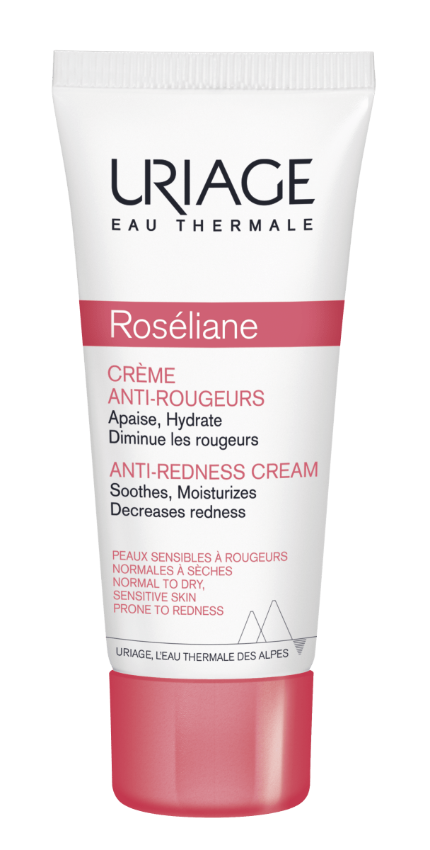 Uriage Roseliane Anti-punakkuusvoide 40 ml -tuotteen kuva, joka vähentää ihon punoitusta ja rauhoittaa ärtynyttä ihoa