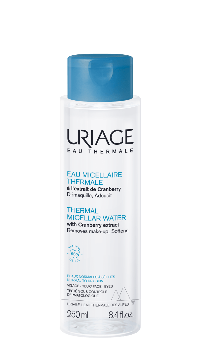 Uriage Thermal Micellar Water -puhdistusvesi normaalille ja kuivalle iholle, 250 ml -tuotekuvaus
