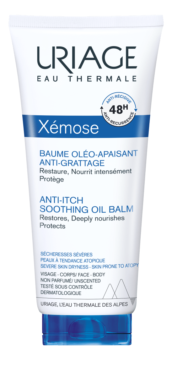 Uriage Xemose Anti-itch Soothing balm 200 ml - Kosteuttava ja rauhoittava tuote ärtyneelle ja kutiavalle iholle