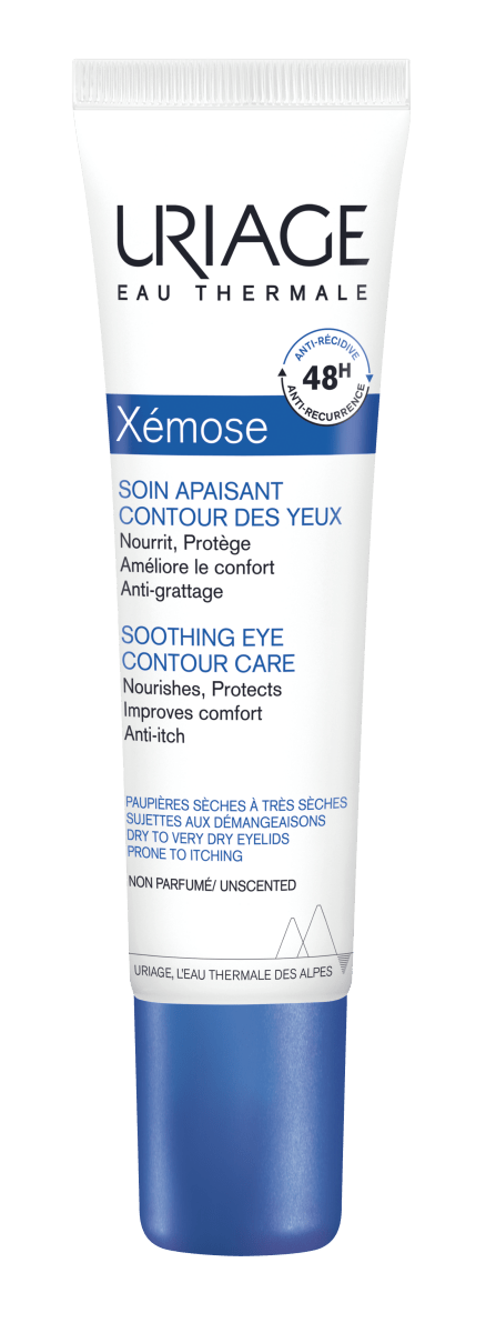 Uriage Xemose rauhoittava silmänympärysvoide 15 ml -tuote kuvaava kuva