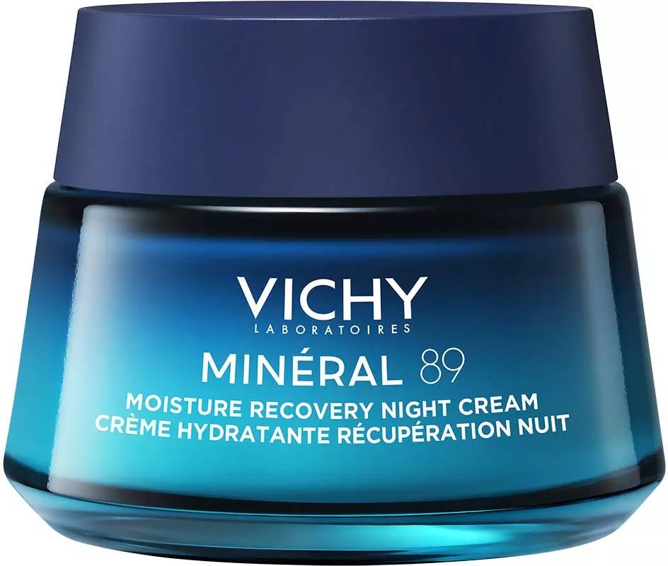 Vichy Minéral 89 Moisture Recovery -yövoide 50 ml -tuotteen kuva, joka kosteuttaa ja vahvistaa ihoa