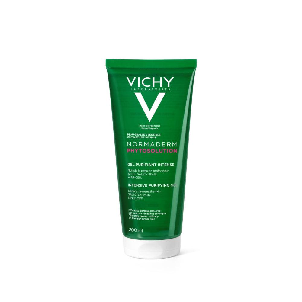 Vichy Normaderm Phytosolution puhdistusgeeli Tuubipakkaus 200 ml - tehokas syväpuhdistava geeli rasvoittuvalle ja epäpuhtaalle iholle