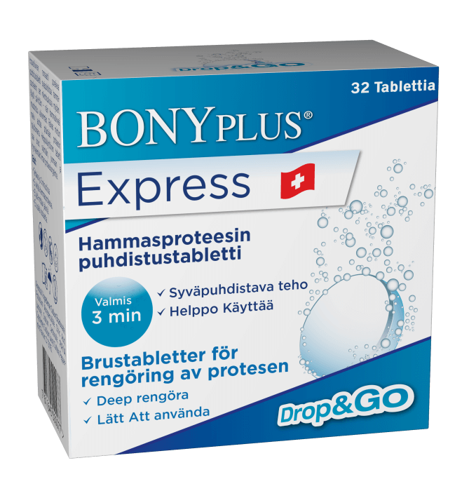 Bony Plus Express Hammasproteesin puhdistustabletti