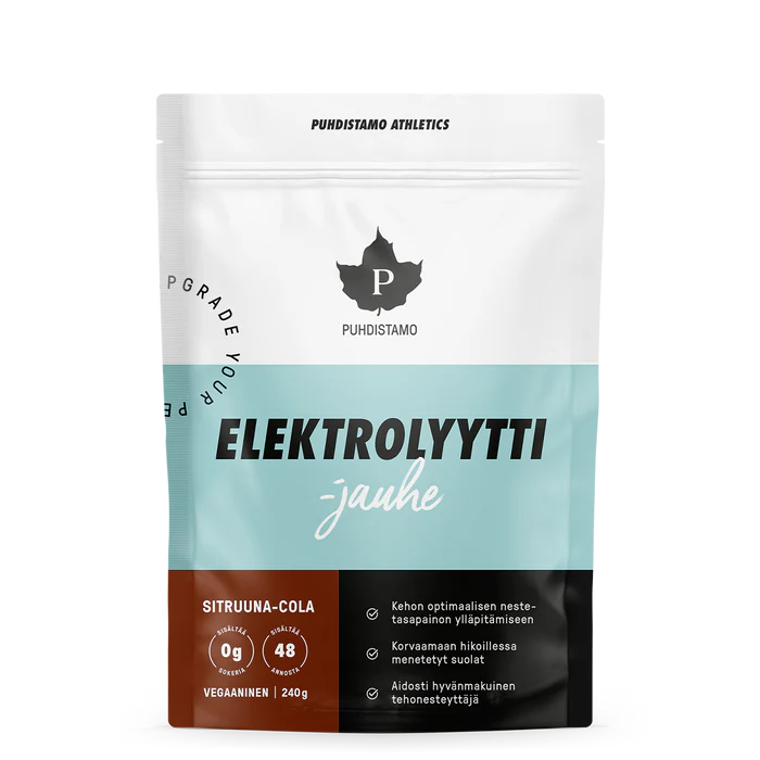 Puhdistamo Elektrolyyttijauhe Sitruuna-Cola 120 g / 240 g