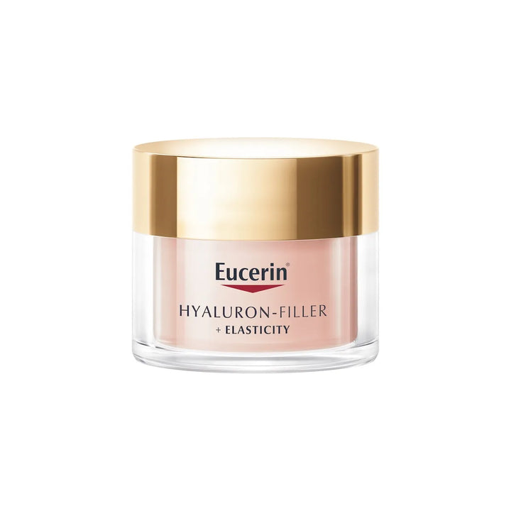 Eucerin Hyaluron-Filler + Elasticity Rose Day SPF30 - Naisen kasvot voiteen levittämisen jälkeen