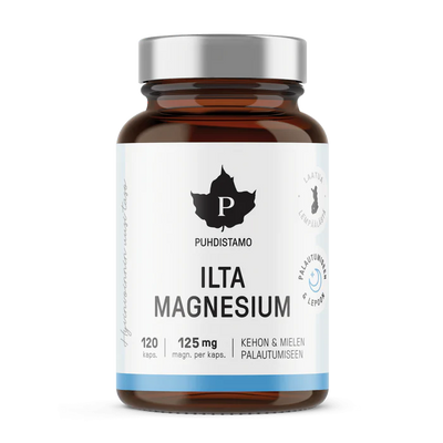 Puhdistamo Ilta Magnesium - Luonnollinen lisäravinne kehon rentoutumiseen