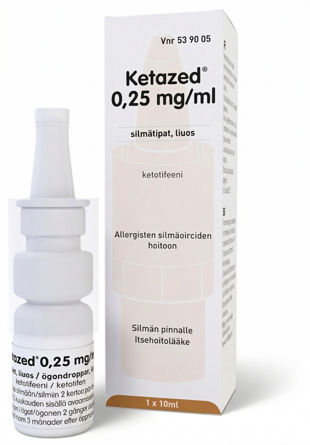 KETAZED 0,25 MG/ML silmätipat, liuos 10 ml