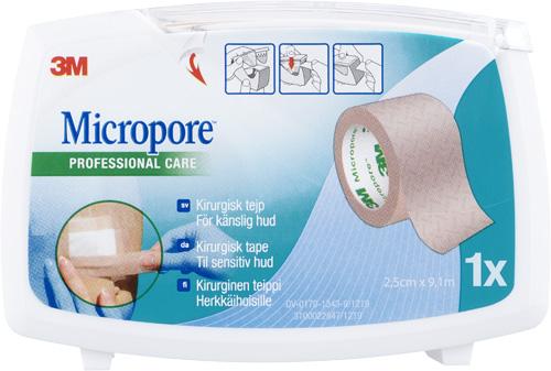 Micropore Kuituteippi, Ruskea, 2,5 cm