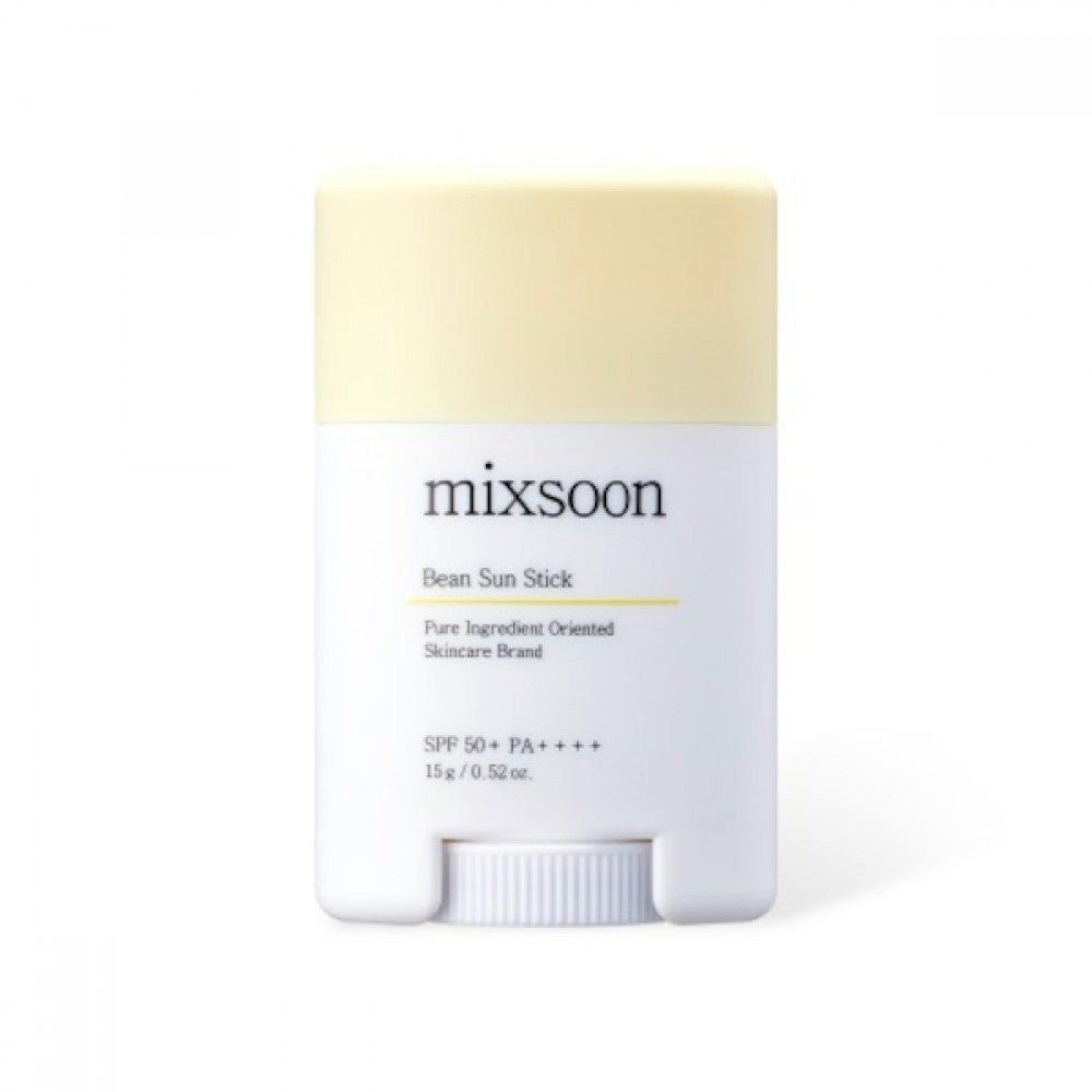 Mixsoon Bean Sun Stick SPF 50 + PA ++++ 15 g - aurinkosuojavoide, joka tarjoaa korkean suojakertoimen ja pitkäkestoisen suojan auringon haitallisilta säteiltä