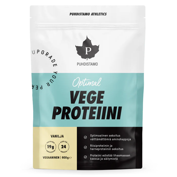 Kuva Puhdistamo Atheletics Optimal Vege Proteiini Vanilja 600 g tuotteesta