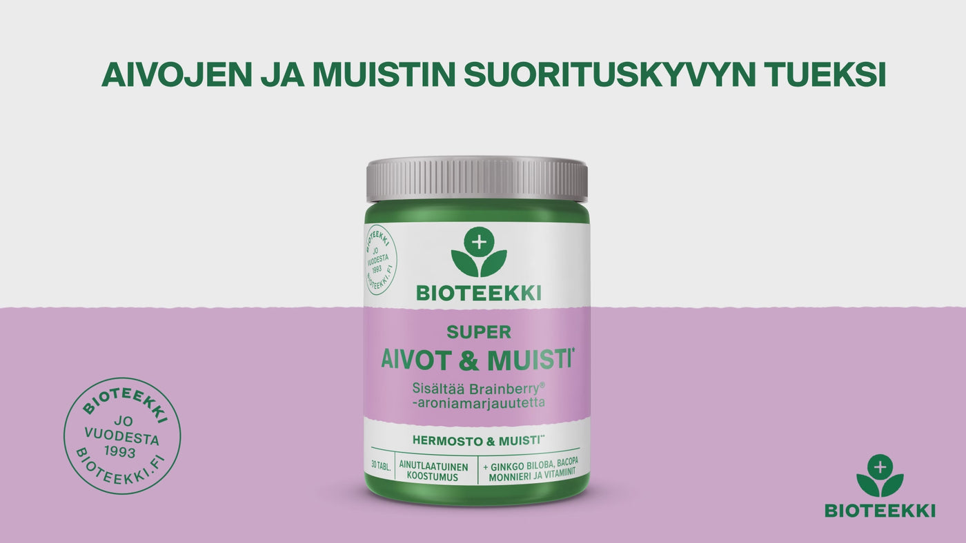 Bioteekki Super Aivot & Muisti 30 tabl