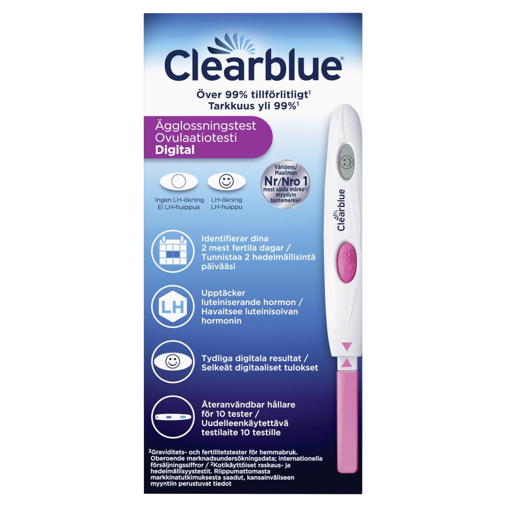 Clearblue digitaalinen ovulaatiotesti 10 KPL