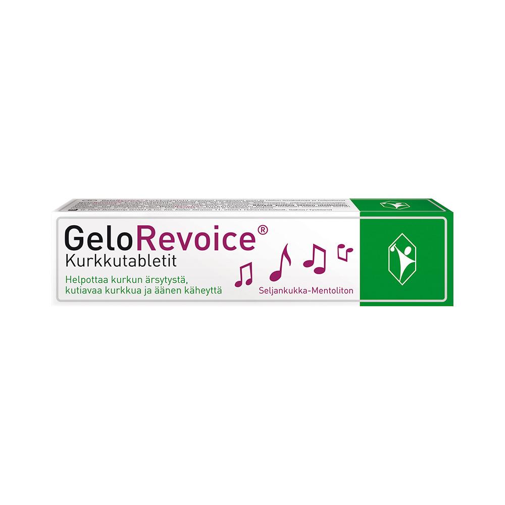 GeloRevoice Kurkkutabletti Seljankukka-Mentoliton 20 kpl