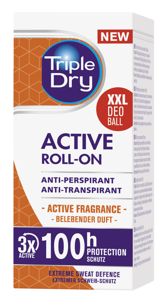 Triple Dry 100h Active Men antiperspirant roll-on tuoksu 50 ml