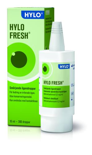 HYLO-Fresh Silmätippa 10 ml, Lieviin & lyhytaikaisiin oireisiin - tehokas kostutustippa kuiville silmille