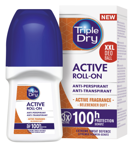 Triple Dry 100h Active Men antiperspirant roll-on tuoksu 50 ml