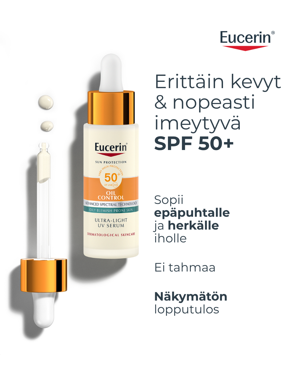 Eucerin Sun Oil Control Ultra Light UV Serum SPF50+ 30 ml