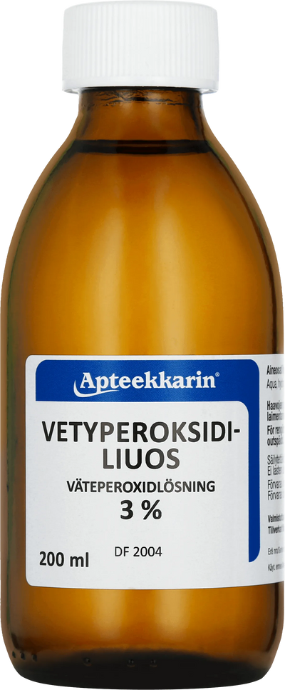 Apteekkarin Vetyperoksidiliuos 3% - Apteekki 360 Helsinki - Verkkoapteekki