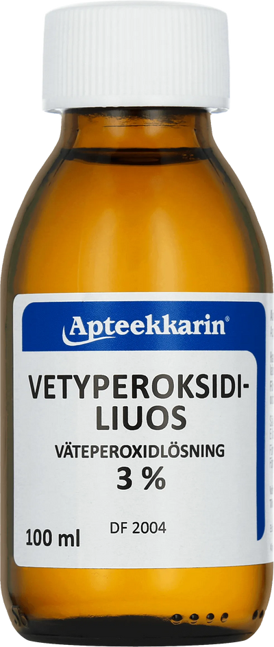 Apteekkarin Vetyperoksidiliuos 3% - Apteekki 360 Helsinki - Verkkoapteekki