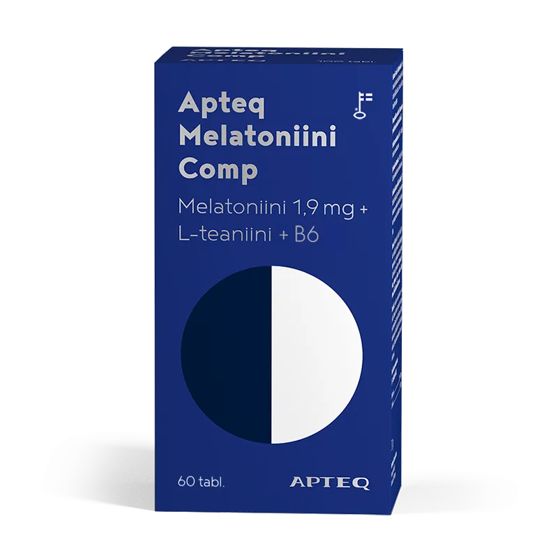 Apteq Melatoniini Comp 1,9 Mg, 30 tabl ja 60 tabl - Apteekki 360 Helsinki - Verkkoapteekki