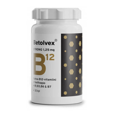 Betolvex Strong 1,25 mg, B12-vitamiini - Apteekki 360 Helsinki - Verkkoapteekki