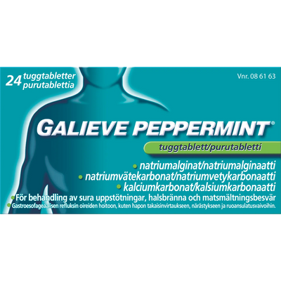 Galieve Peppermint 80 Mg/133,5 Mg/250 Mg Purutabl - Apteekki 360 Helsinki - Verkkoapteekki